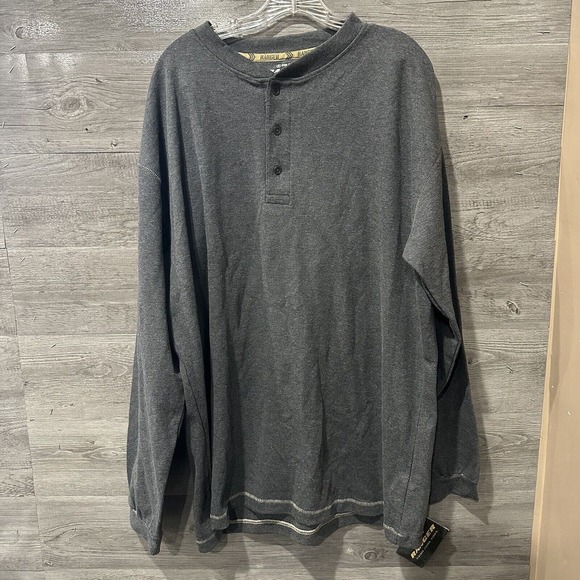 Polaris Ranger Henley Thermal Long Sleeve Casual Thermal Gray 3XL New NWT - Picture 2 of 10